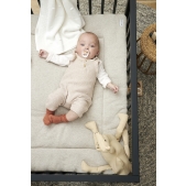 Boxkleed Knit Basic Teddy - Sand Melange - 77x97cm