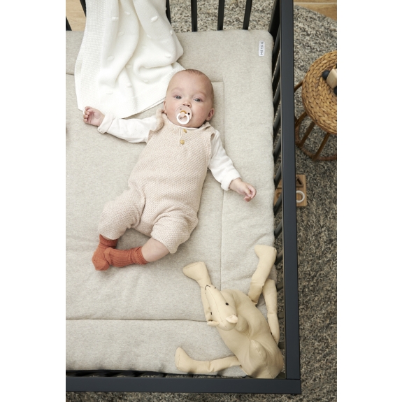 Boxkleed Knit Basic Teddy - Sand Melange - 77x97cm