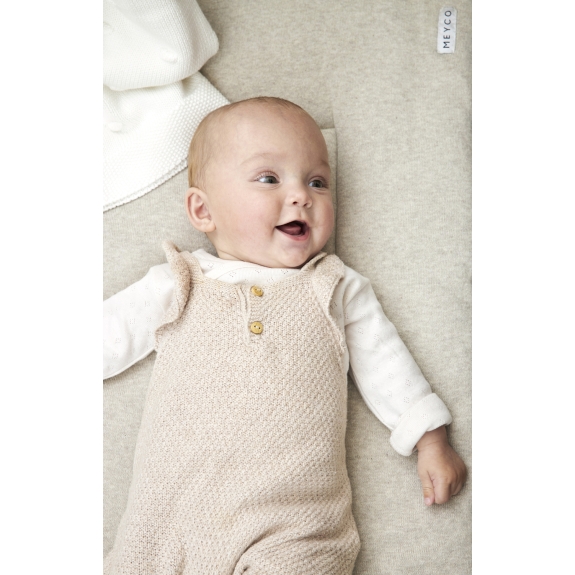 Boxkleed Knit Basic Teddy - Sand Melange - 77x97cm