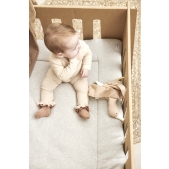 Boxkleed Knit Basic Teddy - Sand Melange - 77x97cm