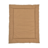 Meyco - Ikat Boxkleed - Sand/Toffee - 80x100cm