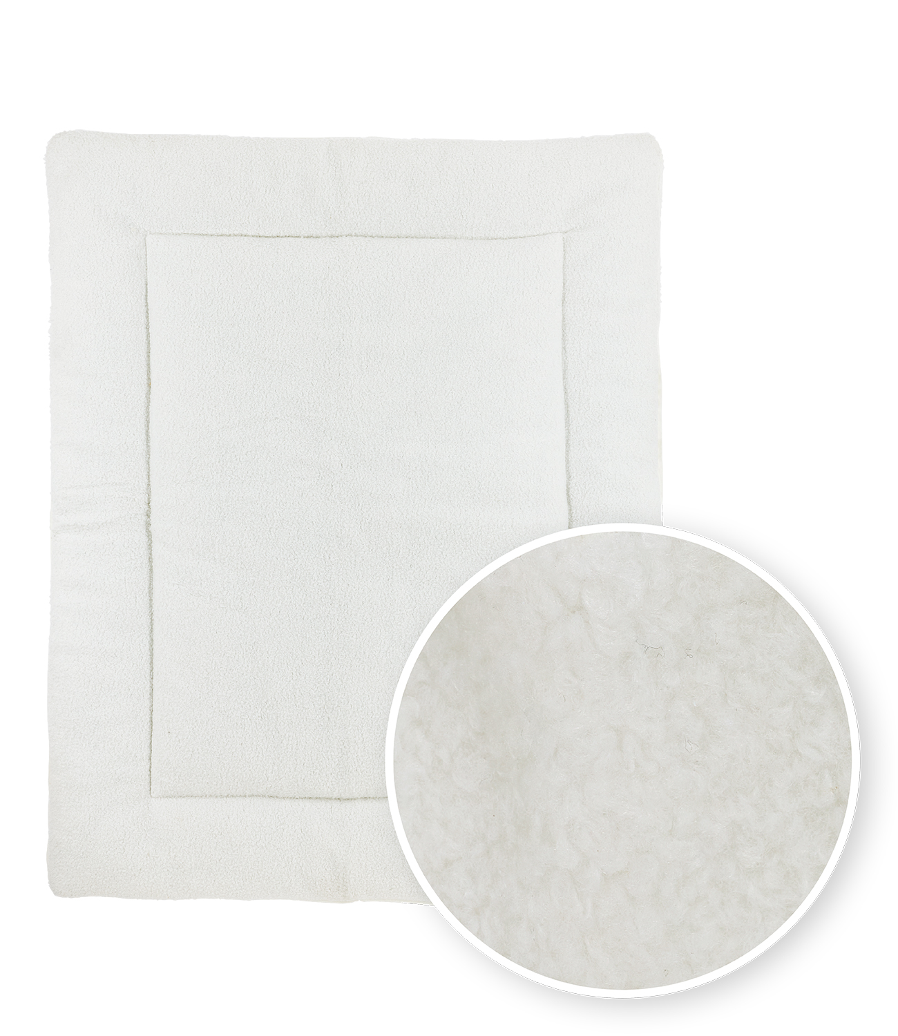 Boxkleed BouclÃ© - Offwhite - 80x100cm