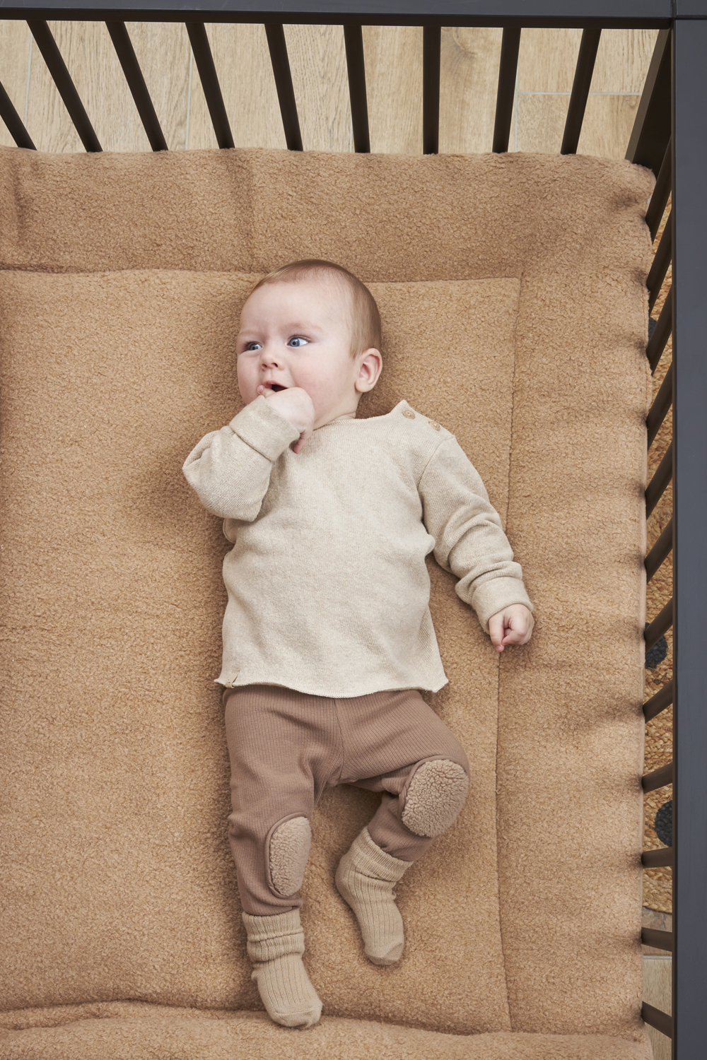 Boxkleed BouclÃ© - Toffee - 80x100cm - afbeelding 6