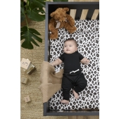 Meyco - Leopard Boxkleed - Zand Melange - 80x100cm