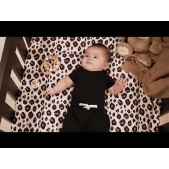 Meyco - Leopard Boxkleed - Zand Melange - 80x100cm