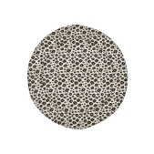 Rond Boxkleed met Luipaardprint - Zand Melange - 95cm