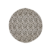 Rond Boxkleed met Luipaardprint - Zand Melange - 95cm