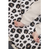 Rond Boxkleed met Luipaardprint - Zand Melange - 95cm