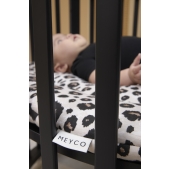 Rond Boxkleed met Luipaardprint - Zand Melange - 95cm