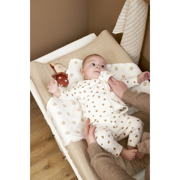 Meyco - Starterset Hydrofiel Dot Stripe - Sand