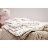 Meyco - Starterset Hydrofiel Dot Stripe - Sand