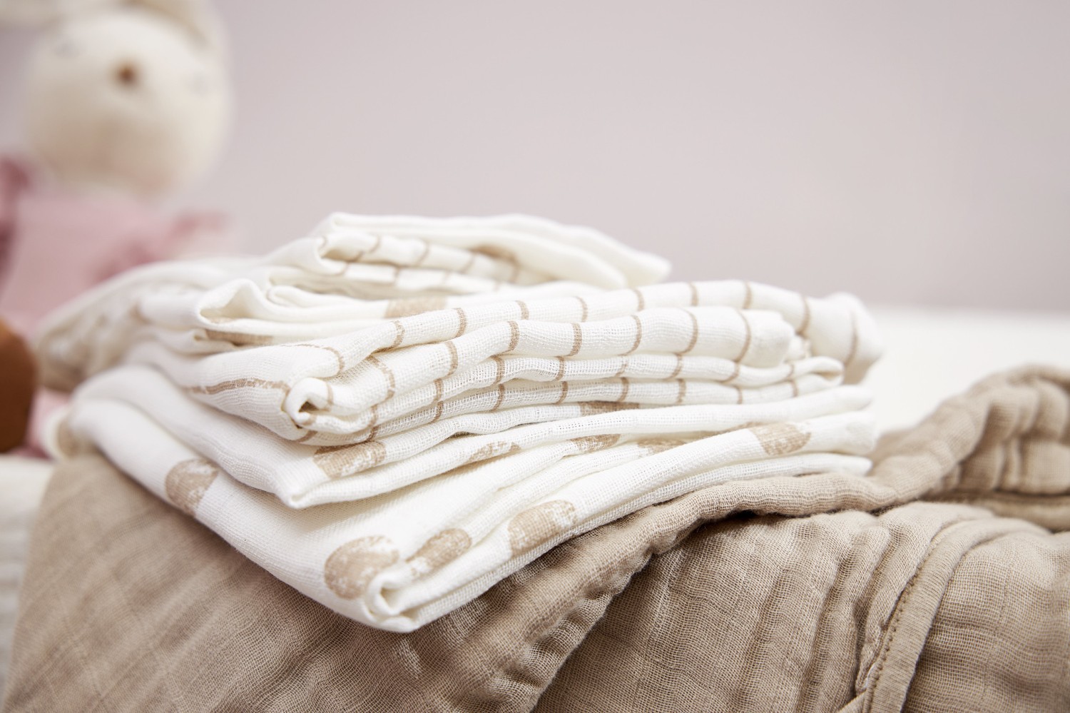 Starterset Hydrofiel Dot Stripe - Sand - afbeelding 4