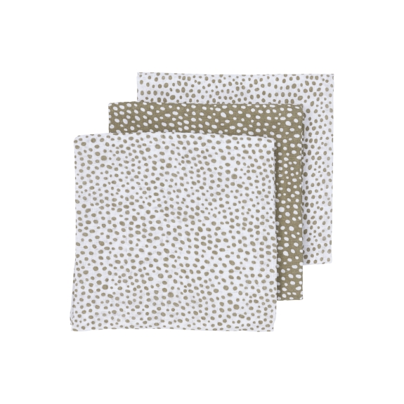 Hydrofiele Doeken 3-Pack Cheetah - Taupe - 70x70cm