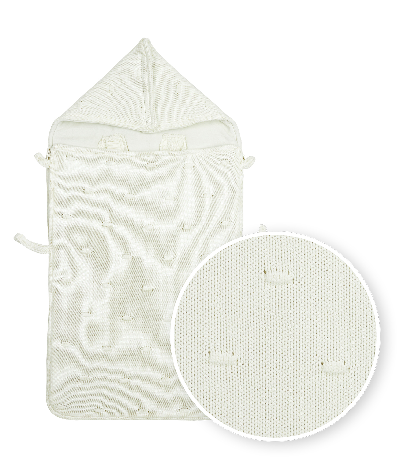 Voetenzak Offwhite 40x82cm