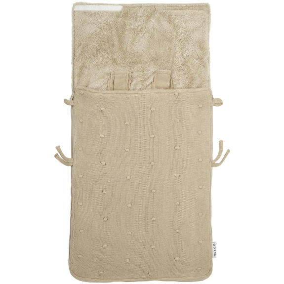Meyco - Mini Knots Voetenzak - Sand - 40x82cm