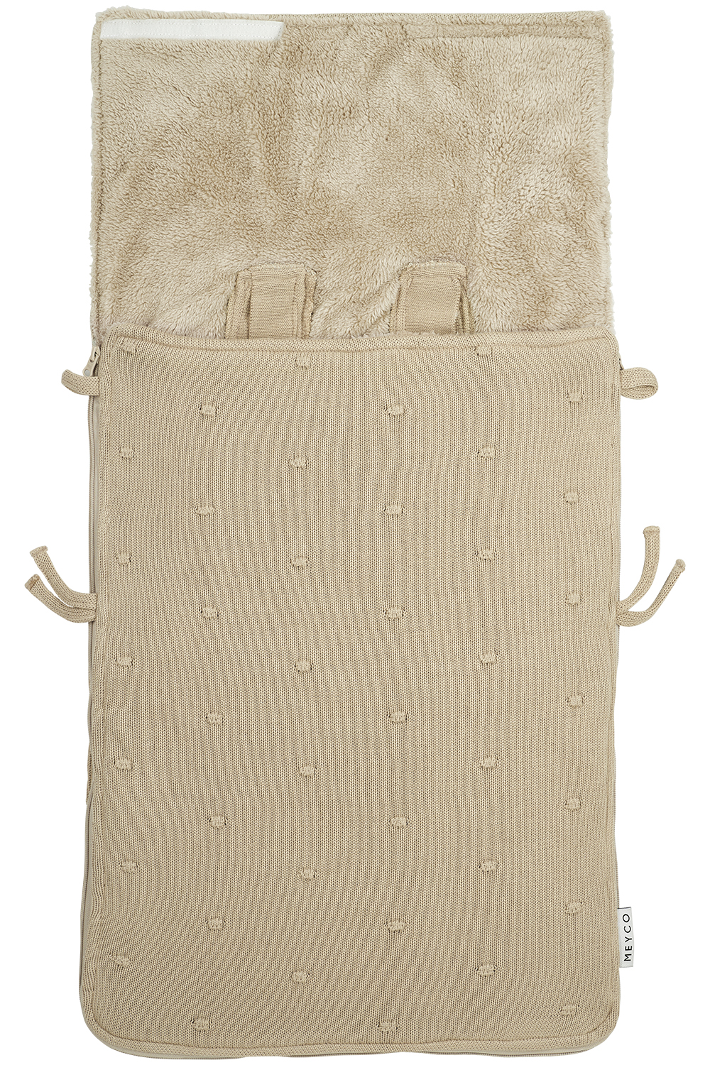 Mini Knots Voetenzak - Sand - 40x82cm - afbeelding 3