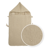 Meyco - Mini Knots Voetenzak - Sand - 40x82cm