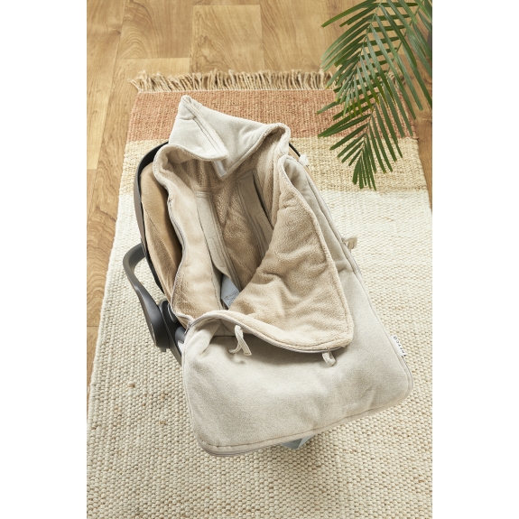 Meyco - Voetenzak Knit Basic Sand Melange 40x82cm