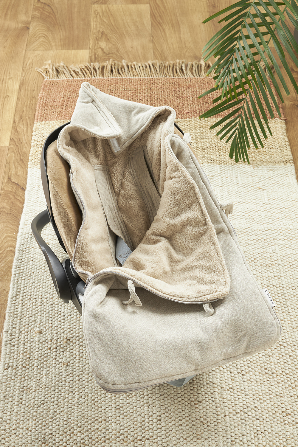 Voetenzak Knit Basic Sand Melange 40x82cm - afbeelding 6