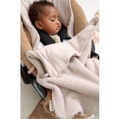 Meyco - Voetenzak Teddy - Greige - 40x82cm