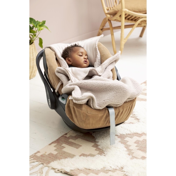 Meyco - Voetenzak Teddy - Greige - 40x82cm