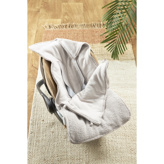 Meyco - Voetenzak Teddy - Greige - 40x82cm