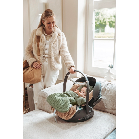 Meyco - Voetenzak Wafel Teddy - Olijfgroen - 40x82cm