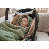 Meyco - Voetenzak Wafel Teddy - Olijfgroen - 40x82cm