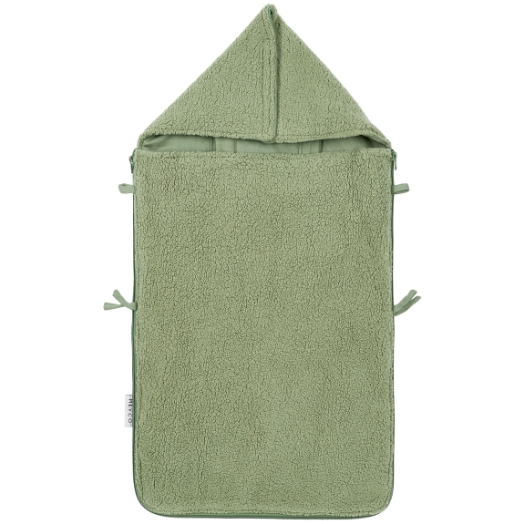 Meyco - Voetenzak Teddy - Olijfgroen - 40x82cm