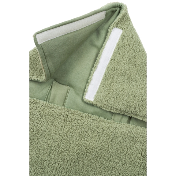 Meyco - Voetenzak Teddy - Olijfgroen - 40x82cm