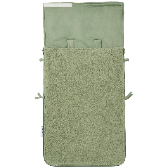 Meyco - Voetenzak Teddy - Olijfgroen - 40x82cm