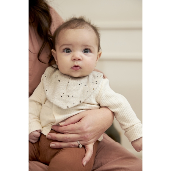 Meyco - Bandana 2-pack Rib Mini Spot - Zand Melange