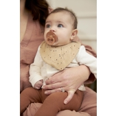 Meyco - Bandana 2-Pack Rib Mini Spot - Toffee Melange