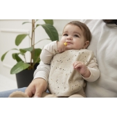 Slab met Drukknoop 2-Pack Rib Mini Spot - Sand Melange