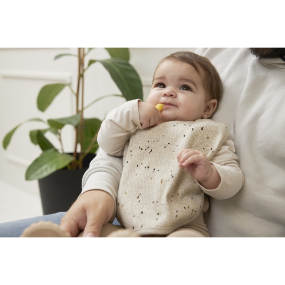 Slab met Drukknoop 2-Pack Rib Mini Spot - Sand Melange