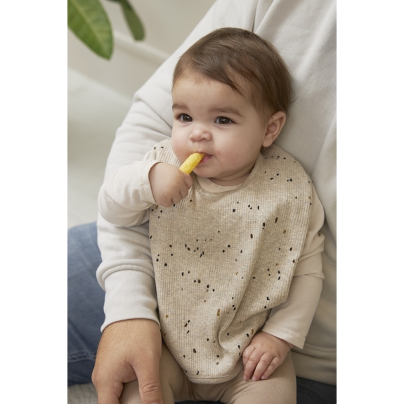 Slab met Drukknoop 2-Pack Rib Mini Spot - Sand Melange