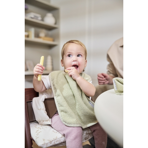 Meyco - Slab Met Drukknoop 2-Pack Popcorn - Natural