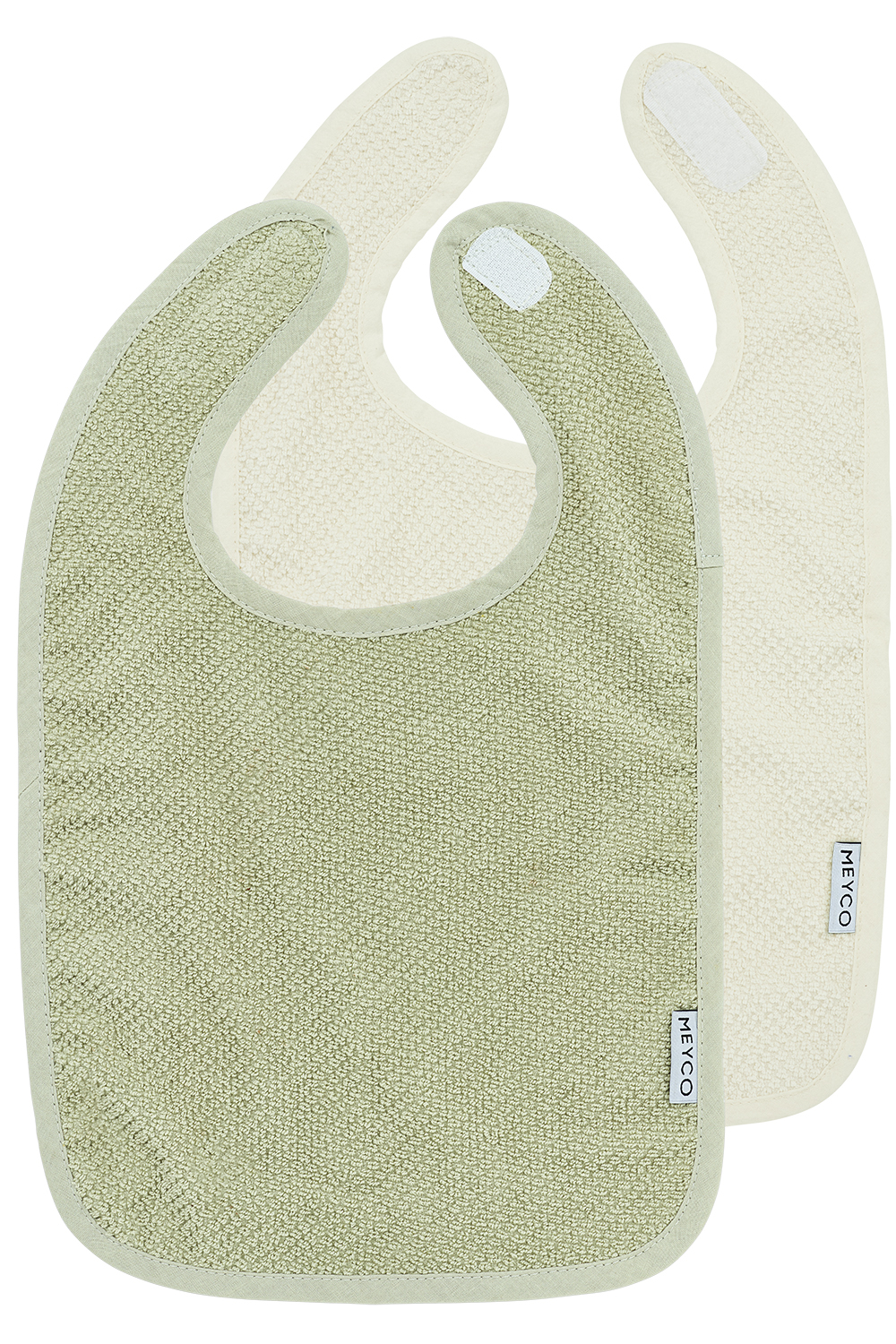 Slab Met Drukknoop 2-Pack Popcorn - Natural