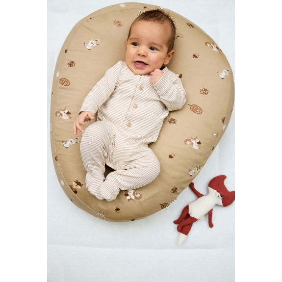 Meyco - Voedingskussenhoes Forest Animals - Sand