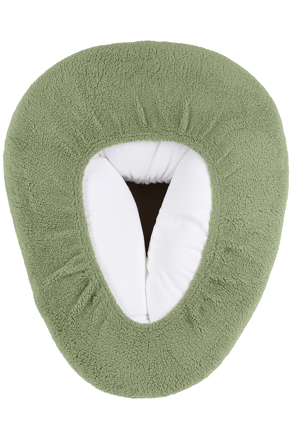 Teddy Olive Green Voedingskussen Relaxhoes - afbeelding 7