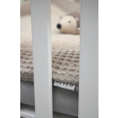 Meyco - Boxkleed Wafel Teddy - Greige - 80x100cm