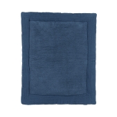 Meyco - Boxkleed Wafel Teddy - Indigo - 80x100cm