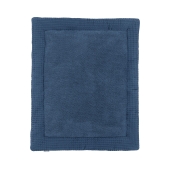 Meyco - Boxkleed Wafel Teddy - Indigo - 80x100cm