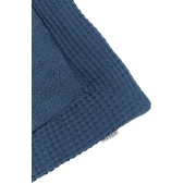 Meyco - Boxkleed Wafel Teddy - Indigo - 80x100cm