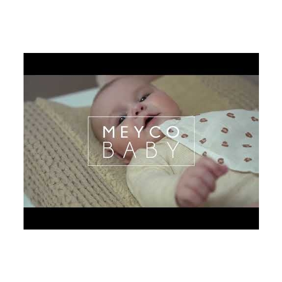 Meyco - Boxkleed Wafel Teddy - Indigo - 80x100cm