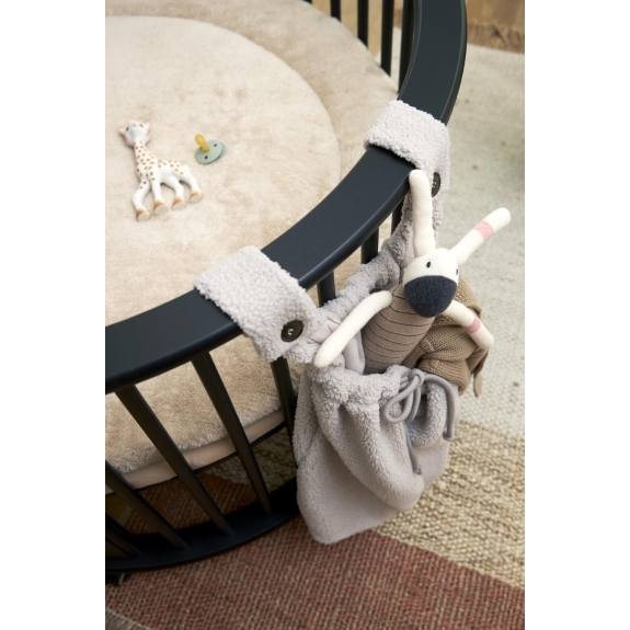 Meyco - Rond Boxkleed Basic Teddy - Sand Melange - 95cm