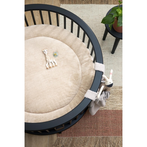 Meyco - Rond Boxkleed Basic Teddy - Sand Melange - 95cm