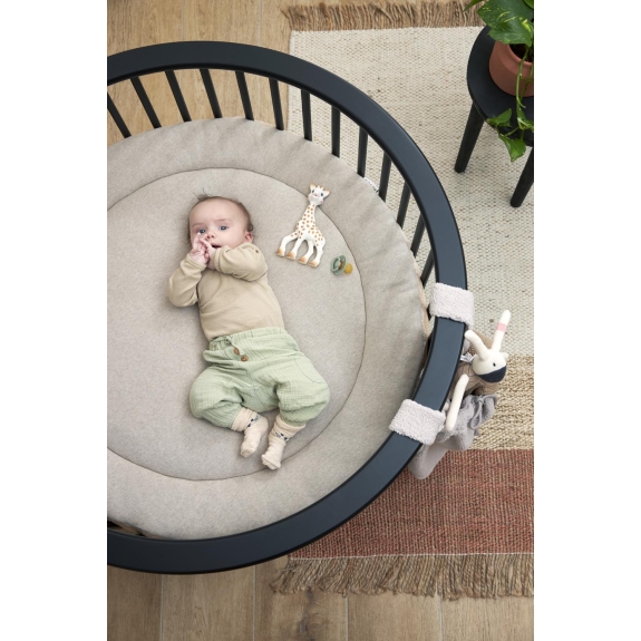 Meyco - Rond Boxkleed Basic Teddy - Sand Melange - 95cm