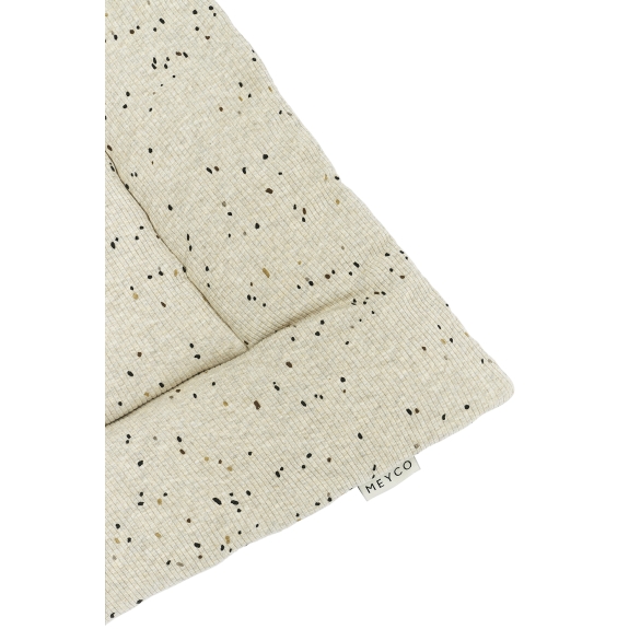 Meyco - Boxkleed Rib Mini Spot - Sand Melange - 80x100cm