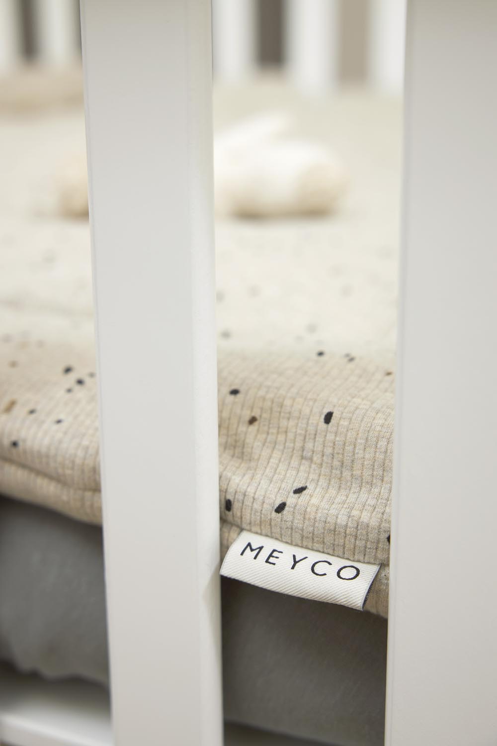 Boxkleed Rib Mini Spot - Sand Melange - 80x100cm - afbeelding 2